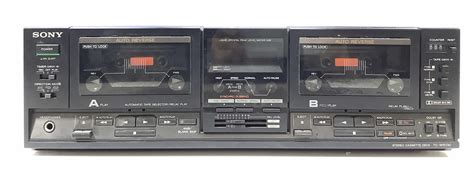 Lot - Sony TC-WR730 Dual Cassette Deck & Panasonic