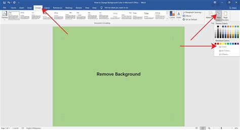 How to change background color in MS Word - OfficeBeginner