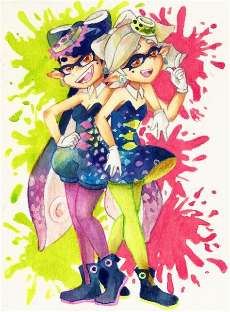 Squid sisters by Fred-Weasley on DeviantArt