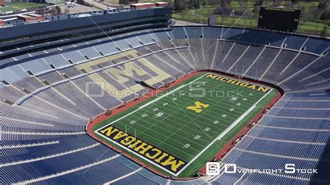 OverflightStock | Michigan Stadium University Of Michigan Aerial Stock ...