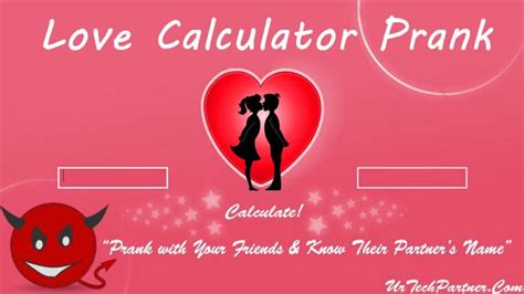 Love Calculator Prank To Know Friend's Crush Name