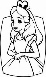 Coloring Pages Of Alice In Wonderland sketch template