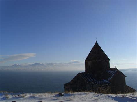 lake sevan in winter - Google Search | Armenia, Sydney opera house, Lake