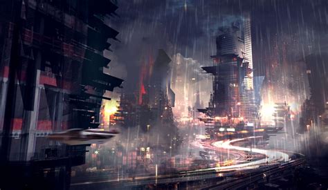 Noir, Vincentius Matthew | City wallpaper, Futuristic city, Artwork