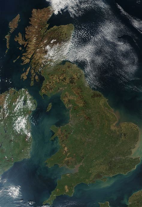 Map of United Kingdom (Satellite Map) : Worldofmaps.net - online Maps and Travel Information