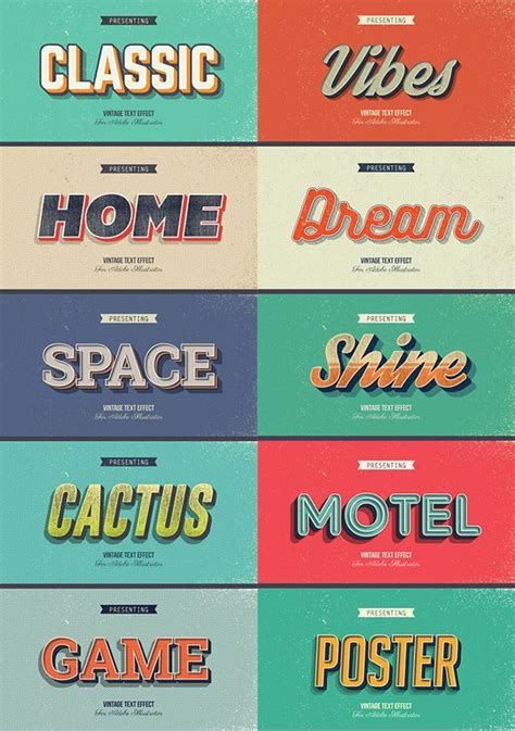 Vintage and Retro Styles V6 for Graphic Design Projects