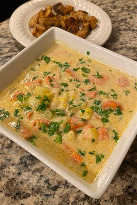 Salmon Chowder | Recipe | Salmon chowder recipe, Salmon chowder ...