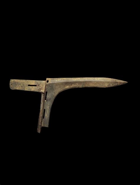 An Inscribed Archaic Bronze Dagger-Axe With Gold Inlay (Ji) / J.J ...