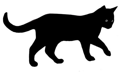 The Black Cat Kitten Clip art - Cat Silhouette Cliparts png download ...