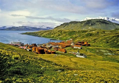 Grytviken, South Georgia stock image. Image of hills - 13618929 ...