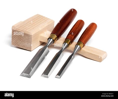 Chisel set with Mallet Stock Photo - Alamy