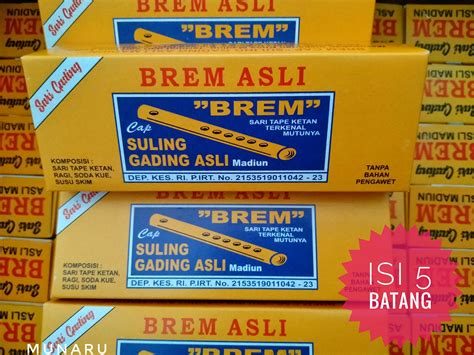 Brem Madiun isi 5 Batang Suling Gading Asli | Lazada Indonesia