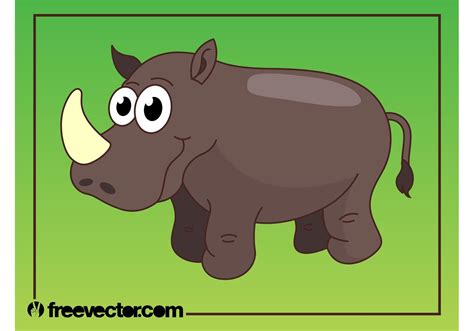 Happy Cartoon Rhino - Download Free Vector Art, Stock Graphics & Images