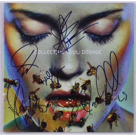 Collective Soul "Dosage" CD Insert Band Signed by Ross Childress, Shane Evans, Dean Roland, Will ...