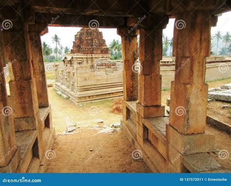 The Ruins of Hampi / World Heritage Site Stock Image - Image of ...