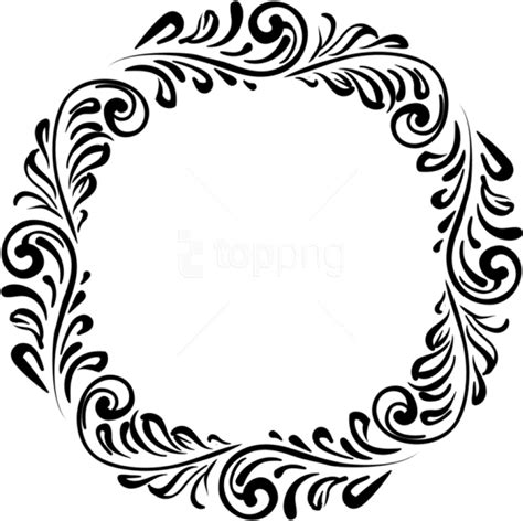 Free Png Download Round Black Border Frame Clipart - Border Round ...