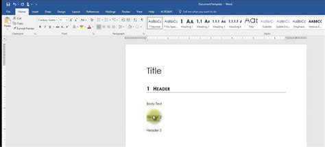 Microsoft Word Styles Themes and Templates