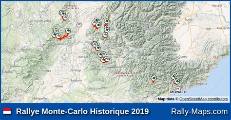 Maps | Rallye Monte-Carlo Historique 2019 | Rally-Maps.com