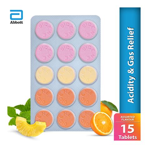 Digene Acidity & Gas Relief - Assorted Flavours Tablet 15'S - Price, Uses, Side Effects | Netmeds