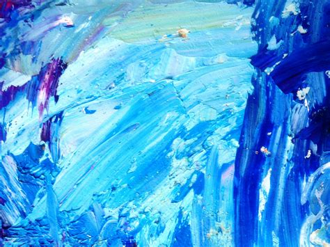 Blue and White Abstract Painting · Free Stock Photo