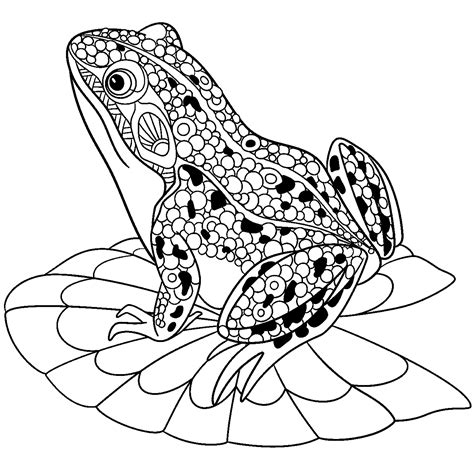 Printable Coloring Pages Frog Coloring Pages Animal Coloring Pages ...