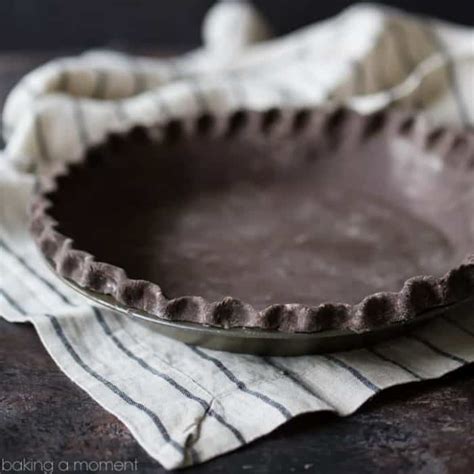 Chocolate Pie Crust - Baking A Moment