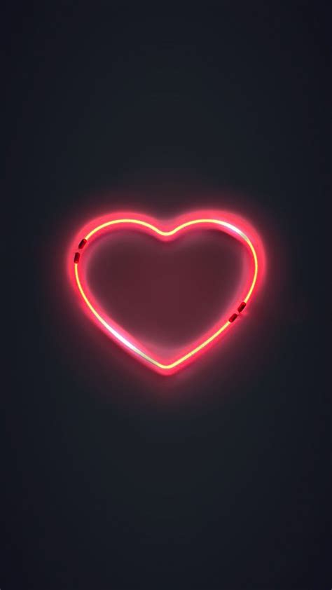 Neon heart | Planos de fundo, Papel de parede wallpaper, Papel de ...