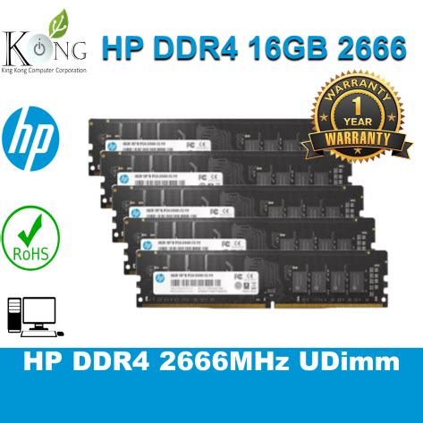 HP V2 DDR4 2666 MHz U-DIMM 16GB RAM 2RX8 PC4 CL19 PC Desktop Ram ...