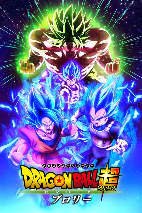 Dragon Ball Super Movie Poster Broly Gogeta Goku Vegeta 12inx18in Free Shipping | eBay