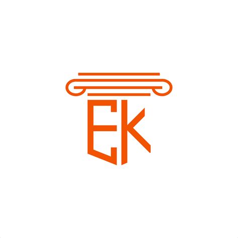 EK letter logo creative design with vector graphic 9357067 Vector Art ...