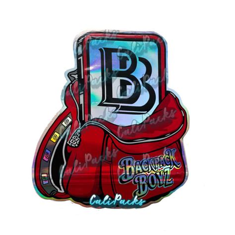 Backpack Boyz Holographic 3.5g Die-Cut Sealable Mylar Bag