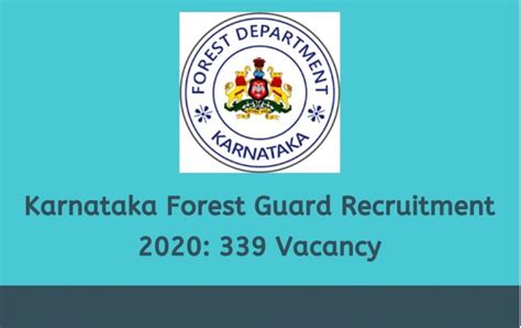 Recruitment for 339 posts of Karnataka Forest Department, Apply soon | NewsTrack Hindi 1