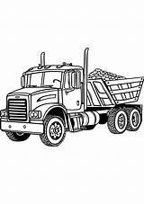 Truck Coloring Sheets  Page Trucks Semi Vehicle sketch template