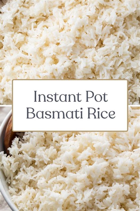 Instant Pot Basmati Rice - 40 Aprons