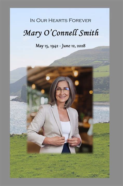 Irish Countryside Custom Prayer Cards- Mass Booklets