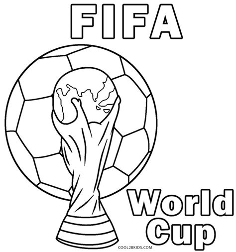 Fifa World Cup Football Trophy Coloring Page Balls Coloring | The Best ...