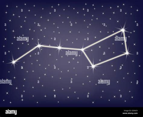 constellation Ursa Major (Big Dipper) illustration Stock Photo: 43613481 - Alamy