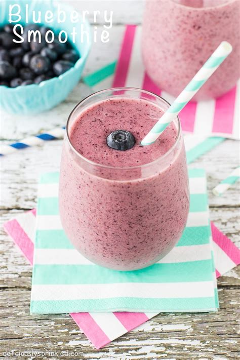 Blueberry Smoothie – Deliciously Sprinkled