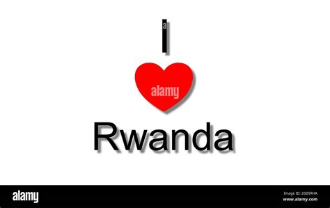 i love rwanda red heart Stock Photo - Alamy