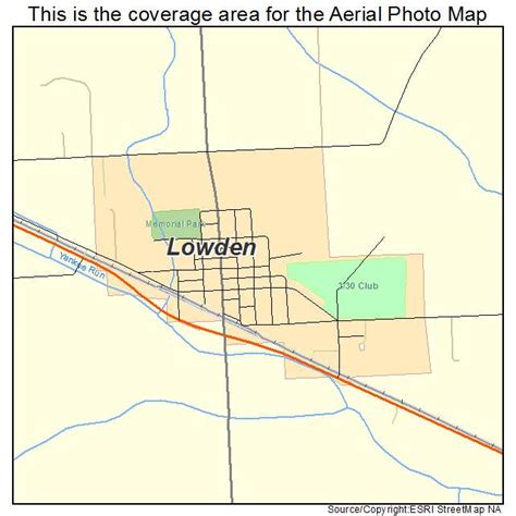 Aerial Photography Map of Lowden, IA Iowa