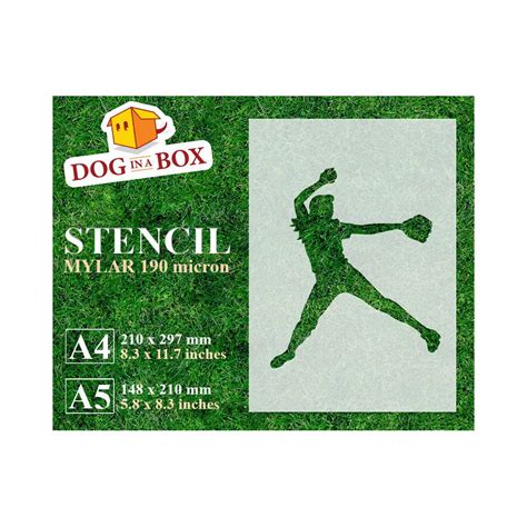 Softball stencil n.3, softball, softball player, baseball stencil, cake ...