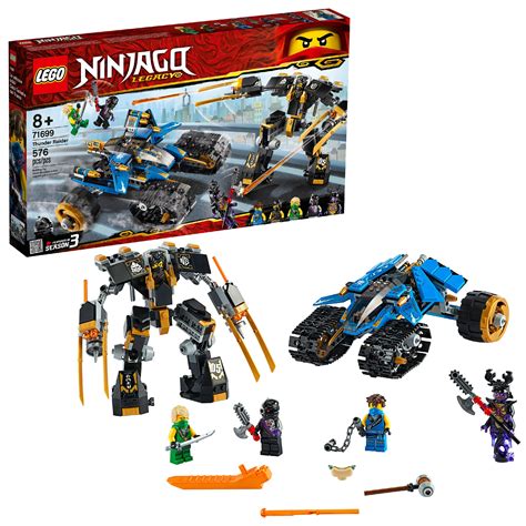 LEGO NINJAGO Legacy Thunder Raider 71699 Ninja Mech Adventure Toy Building Kit (576 Pieces ...