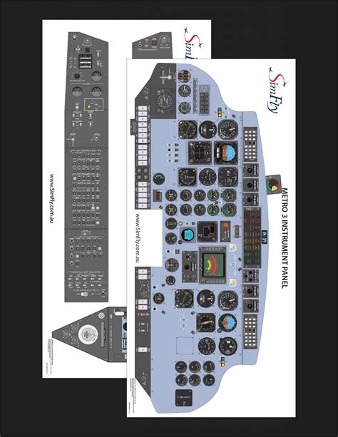 Fairchild Metroliner III 2 Page Poster Set - Simfly