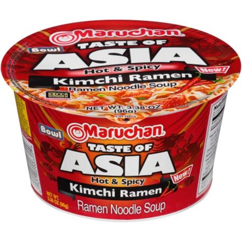 Maruchan Bowl Taste of Asia Kimchi Ramen Noodles, 3.38 oz - Kroger