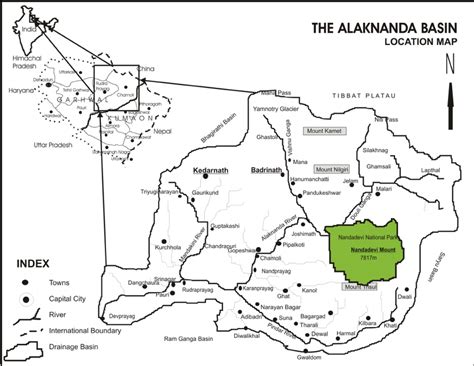 Location map of the Alaknanda Basin | Download Scientific Diagram