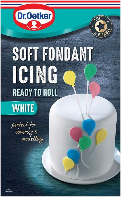 Dr. Oetker Ready to Roll White Soft Fondant Icing, 1kg : Amazon.co.uk: Grocery