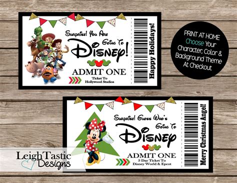 ONE Print Yourself Ticket ANY LOCATION Surprise Ticket | Etsy | Disney tickets, Disney on ice ...