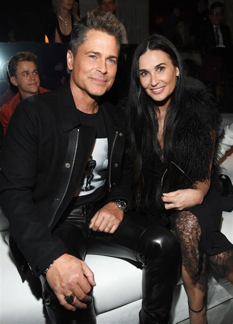 Demi Moore and Rob Lowe share kiss during mini-'Brat Pack' reunion