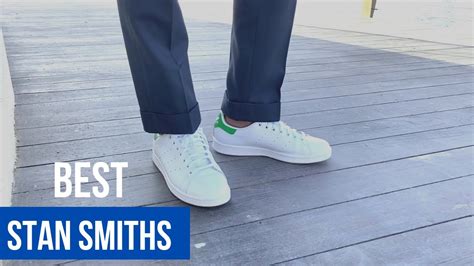 Adidas Stan Smith worn in 5 ways | How to Style WHITE SNEAKERS 👟 - YouTube