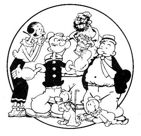 popeye clip art | Activity 1 (Character introduction by means of a picture illustrating ...